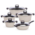 10PCS Non-Stick Granite Cookware Set (Induction Bottom) |BMC1004-GRY
