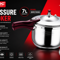 7L Stainless Steel Pressure Cooker BMC1006