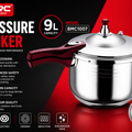 9L Stainless Steel Pressure Cooker BMC1007