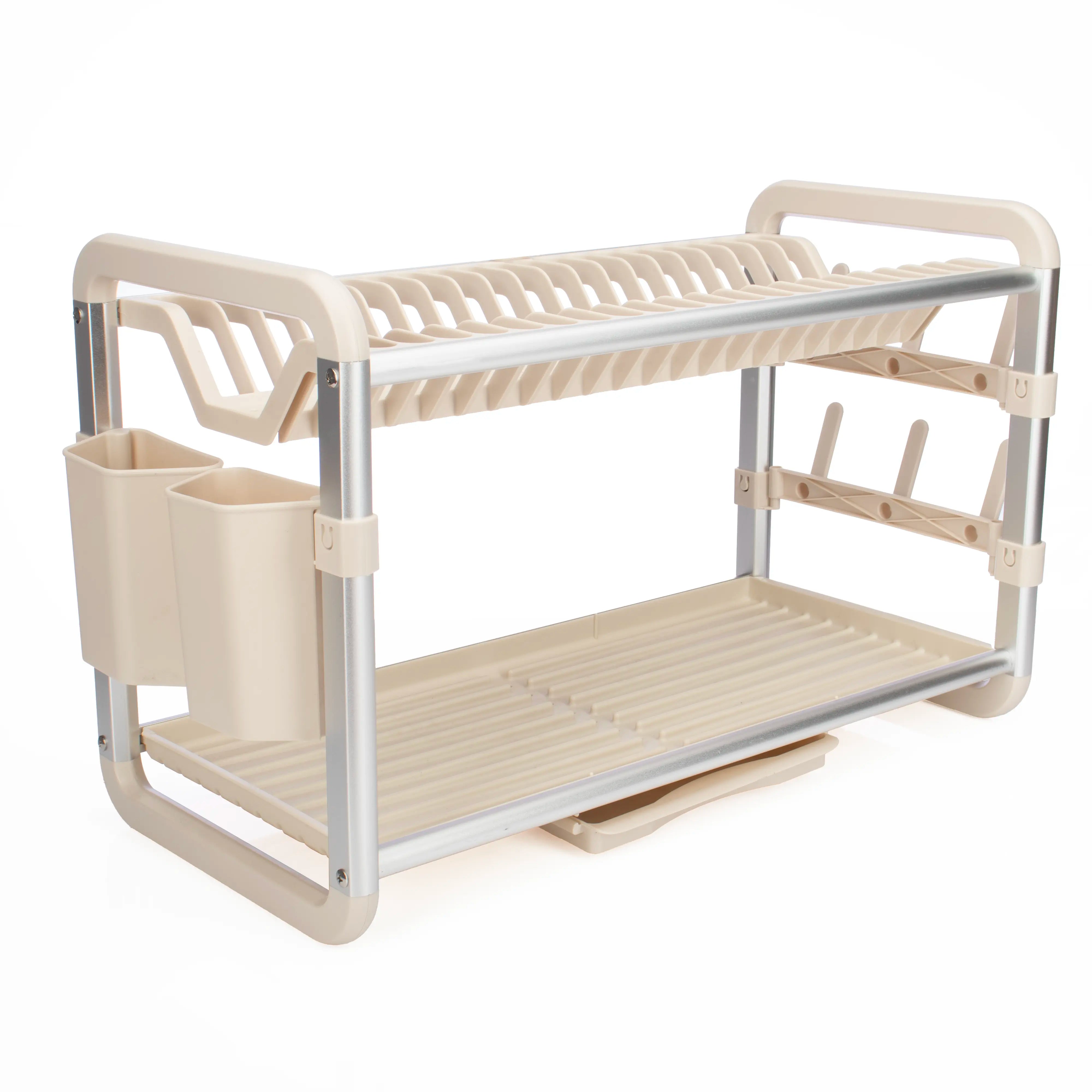 2-TIER ALUMINUM DISH RACK