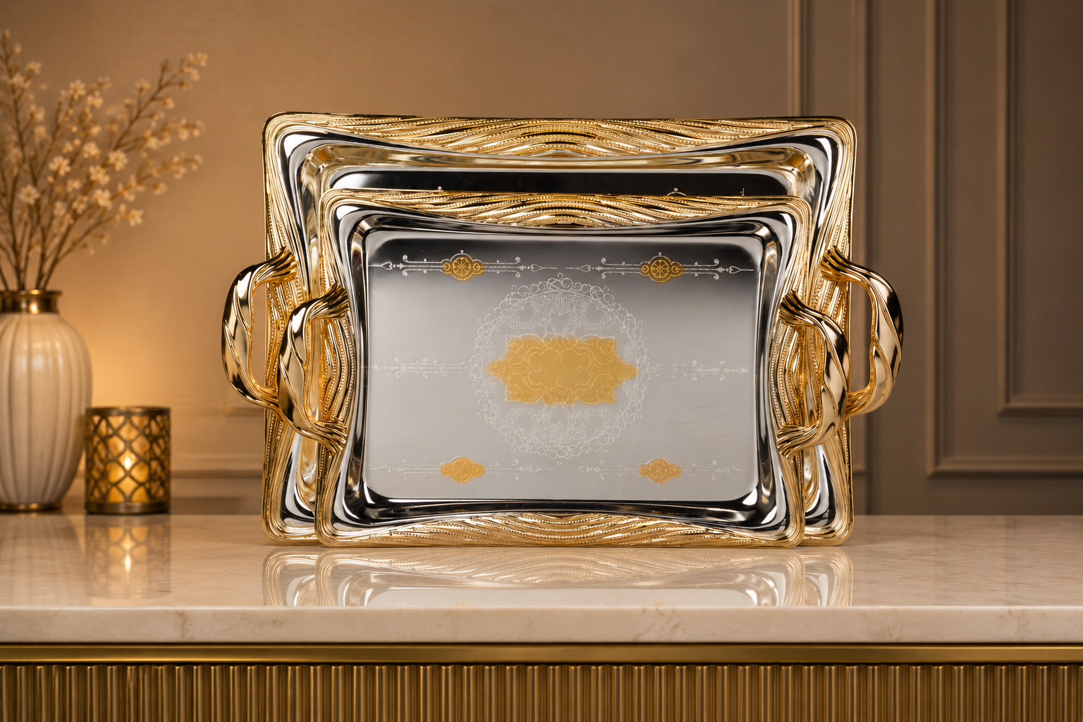 Luxury Serving Tray Set CM3299